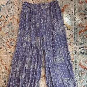 🌀 Purple Boho Wide-Leg Pants 💜